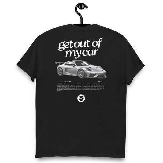 T-shirt Porsche GT4 RS – Le Cayman radical, tailles disponible S à 2XL, noir et blanc, expédition gratuite dès 50 €