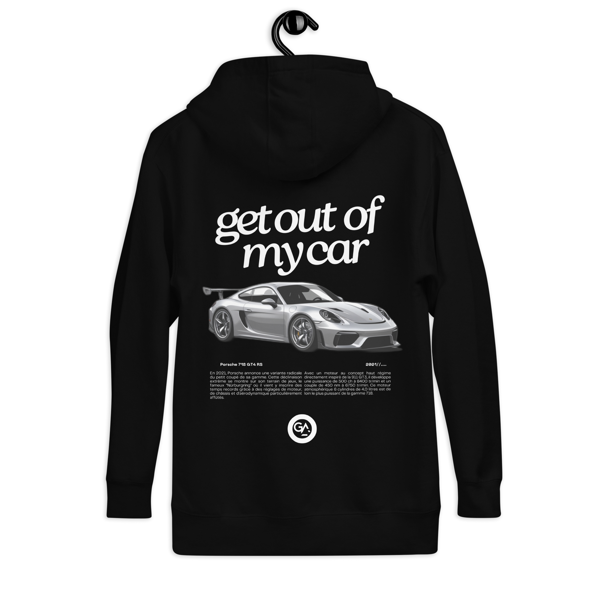 Sweat Porsche GT4 RS – Racing look en coton, tailles S à 2XL, tailles disponibles de S à 2XL - Livrasion offertes